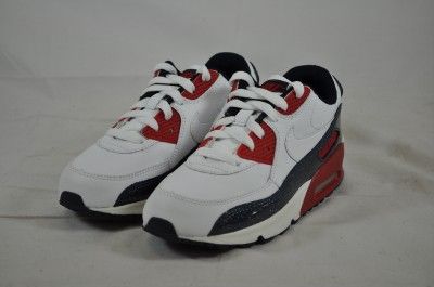 NIKE AIR MAX 90 (PS) WHITE OBSIDIAN VARSITY RED 307794 114 (#5437 