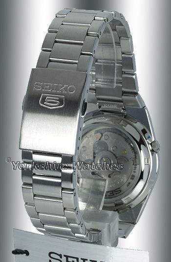 LATEST Mens SEIKO 5 LUMIBRITE DIAL STAINLESS STEEL AUTO SNKH97J1 