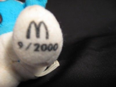 SMURFS McDonalds BRAINY Mini Plush 9/2000  