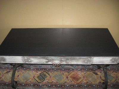 Unique Vintage Gothic Iron and Steel Desk Writing Table  