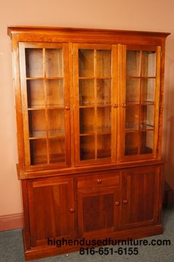 ETHAN ALLEN American Impressions 58 Lighted China Cabinet w/ Buffet 