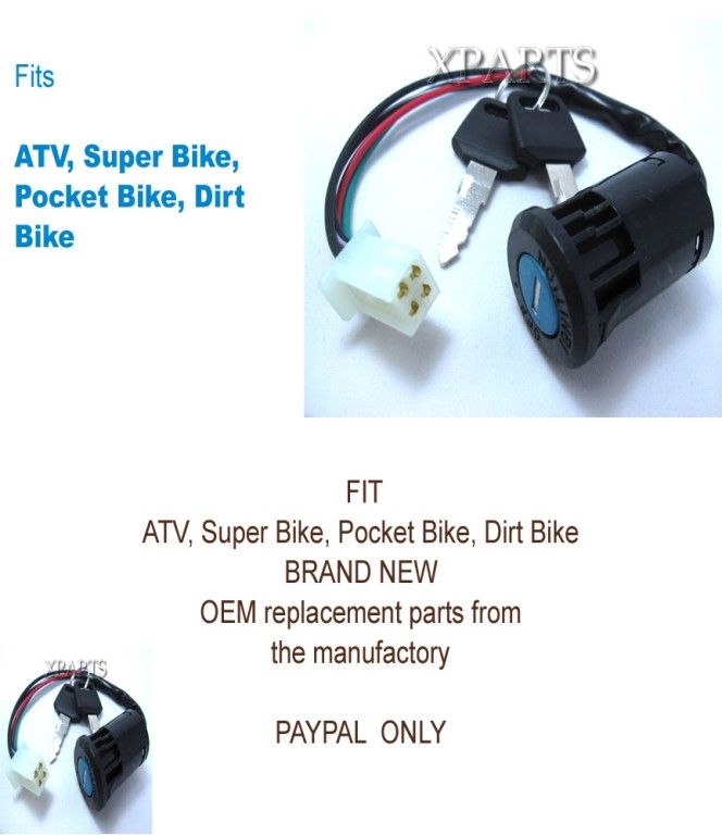 KEY SWITCH SUPER BIKE POCKET BIKE DIRT BIKE ATV SCOOTER  