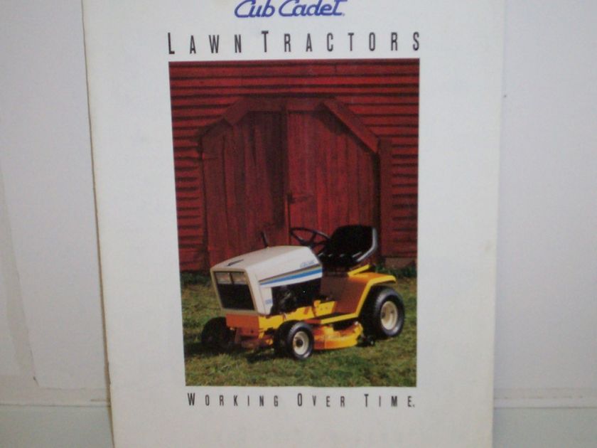 Cub Cadet Lawn Tractors 1992 Brochure  