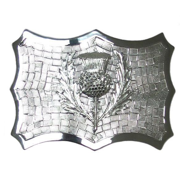 New Highland Scallop Thistle Belt Buckle By Glen Esk  