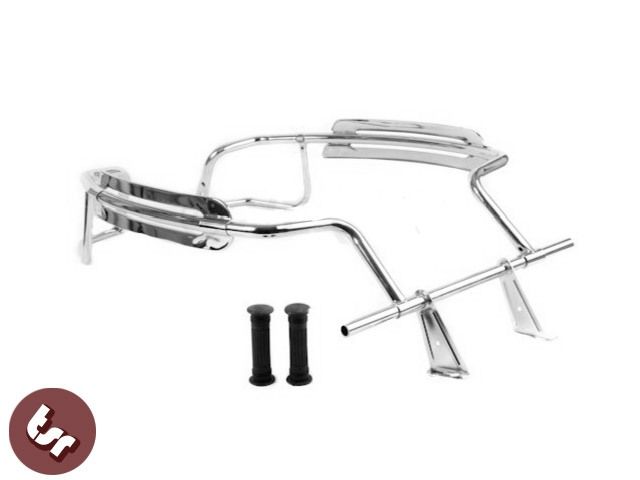 VESPA PX/LML Chrome Panel Florida Crash Bars Foot Rest  