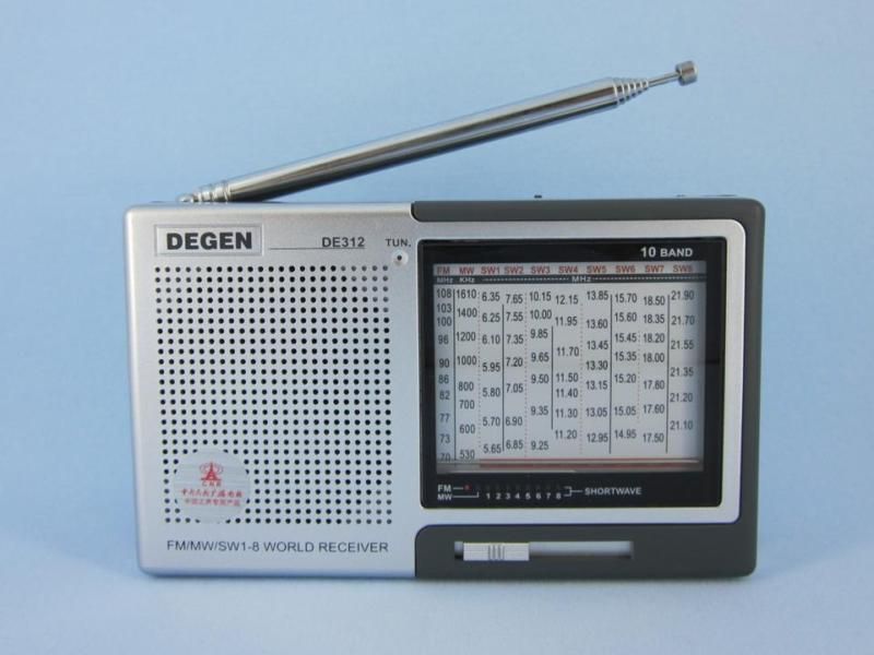 degen de 312 am fm mw sw 10 band world radio receiver silver 100